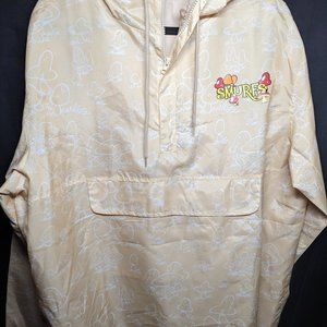SMURFS Mushrooms Prints X-Large Lightweight Windbreaker Jacket